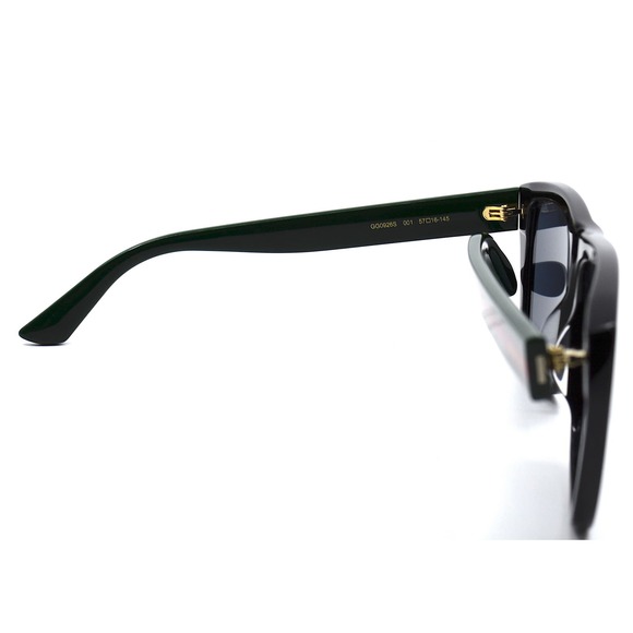 GUCCI GG0926S 001 BLACK/GREEN GREY AUTHENTIC SUNGLASSES - Picture 8 of 10